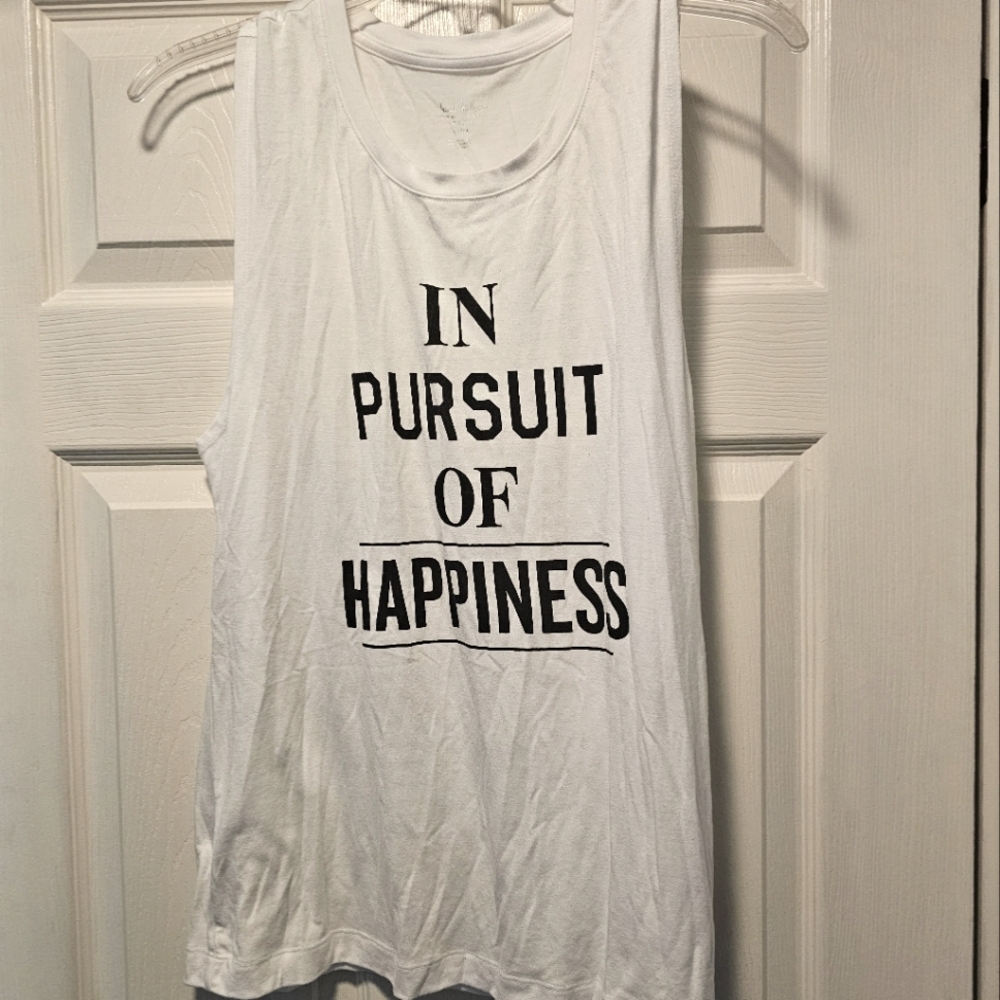 Workout top lightly used white size medium